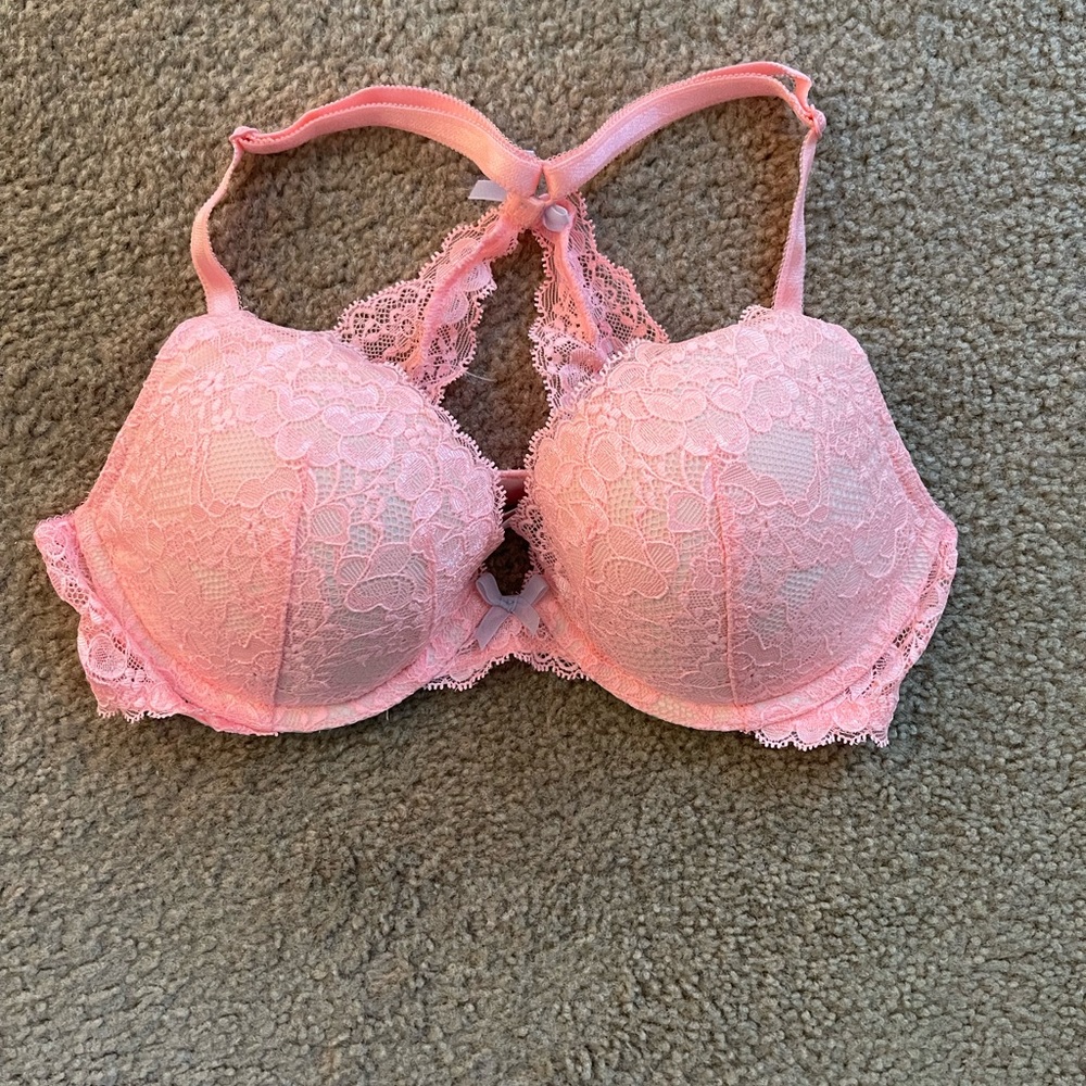 Victoria’s Secret lace racerback push up bra size 34C